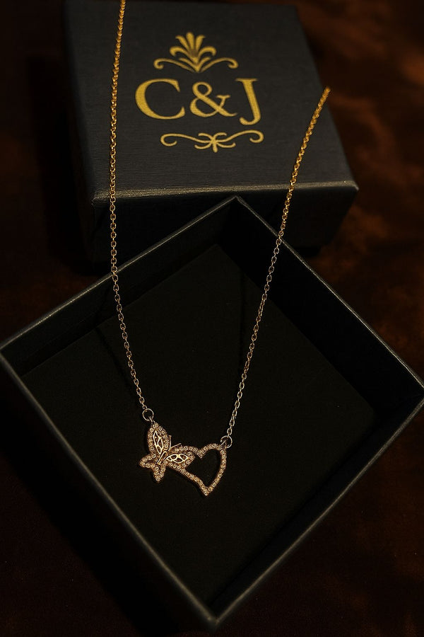 Butterfly of Love Necklace (18k Gold Plated)